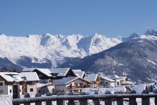 Foto van Ladis, Ladis is een goede wintersportplaats